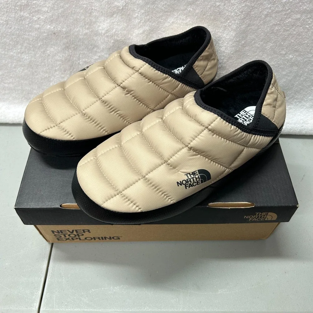 The North Face Mens Size 9 Beige Thermoball Traction Mule Slip On Shoes